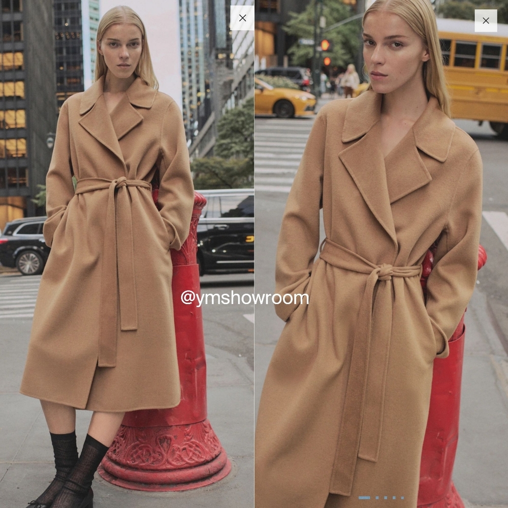MANGO Handmade wool blend coat